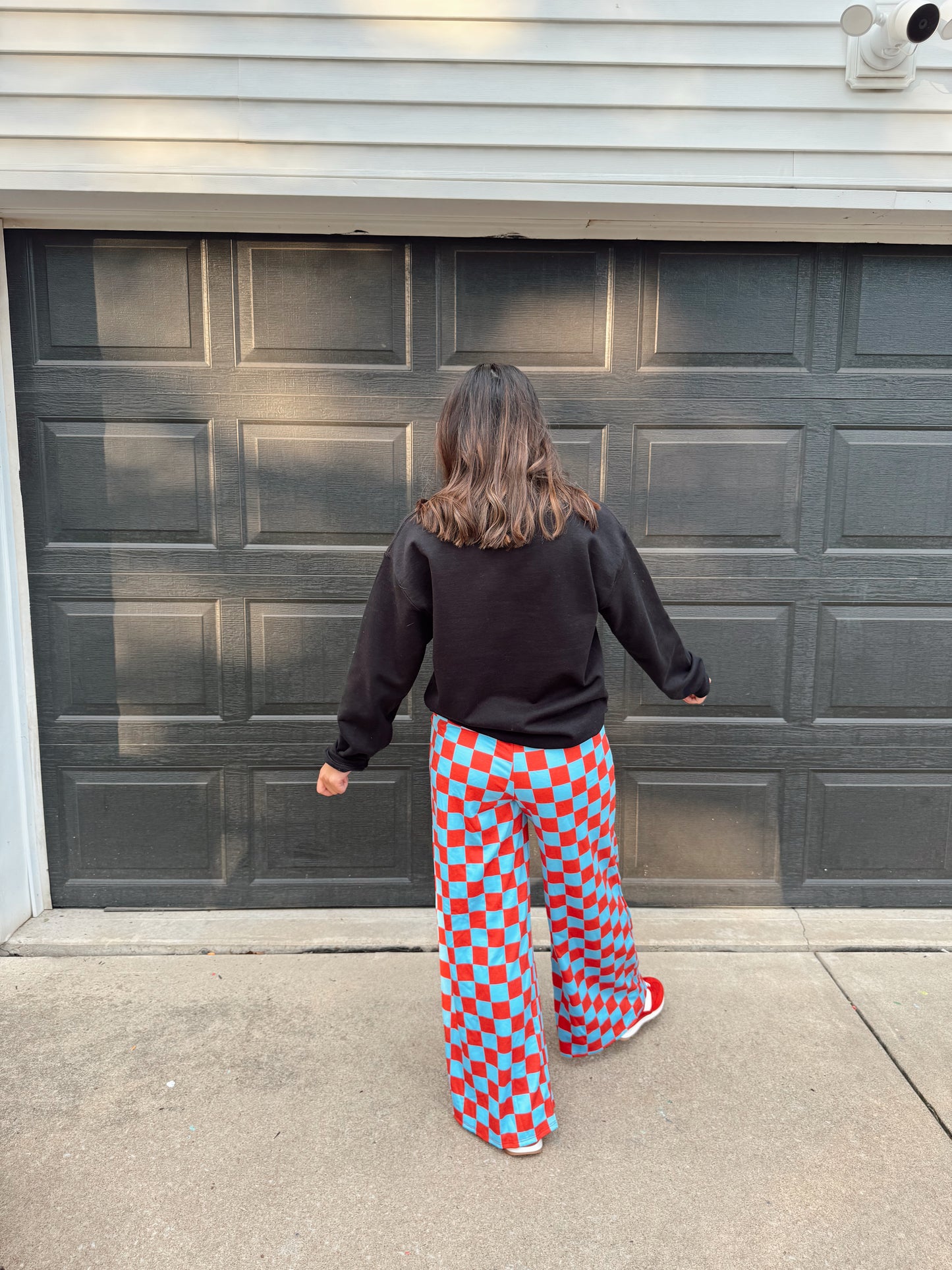 Checkered Knit pants