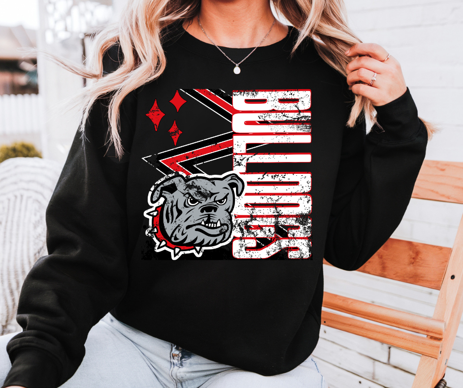 Block letter Bulldogs