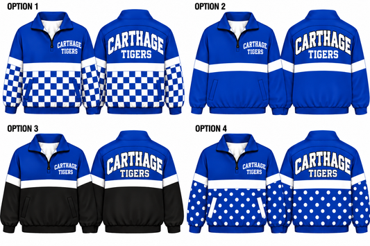 **pre-order for Carthage Tigers (TAT is 4-7 weeks)