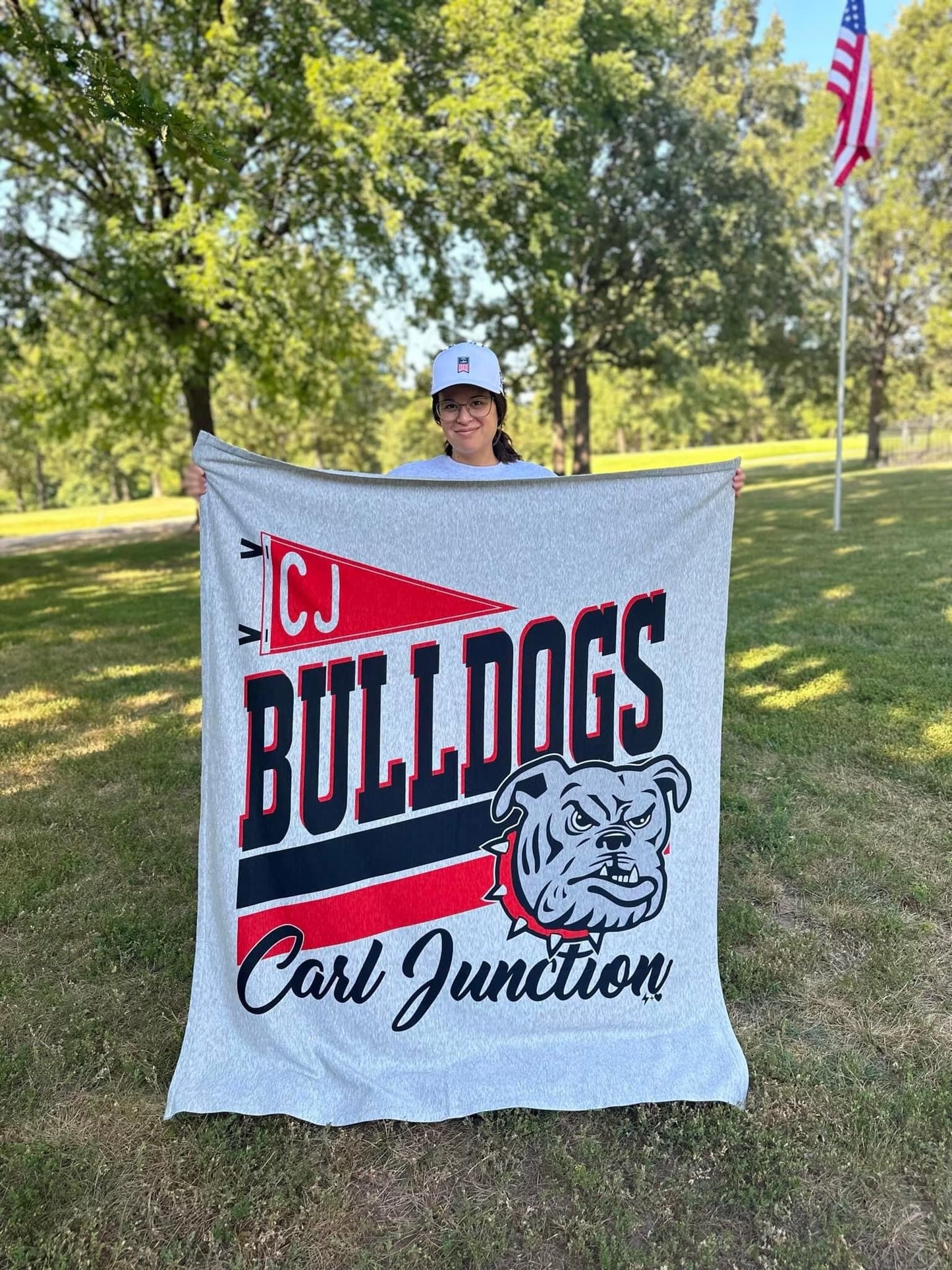 Carl Junction Bulldogs Mascot Blanket