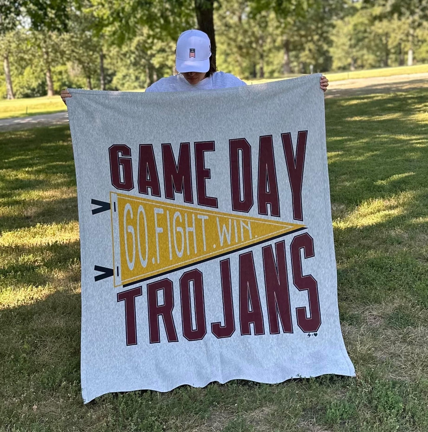 Girard Trojans Mascot Blanket