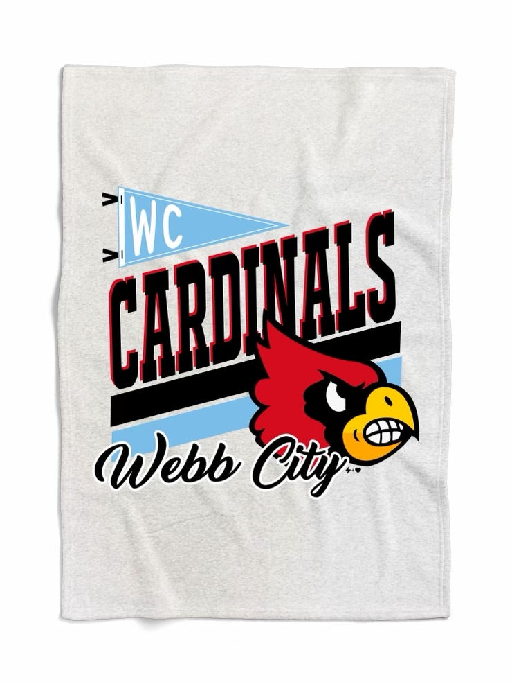 Webb City Cardinals Mascot Blanket