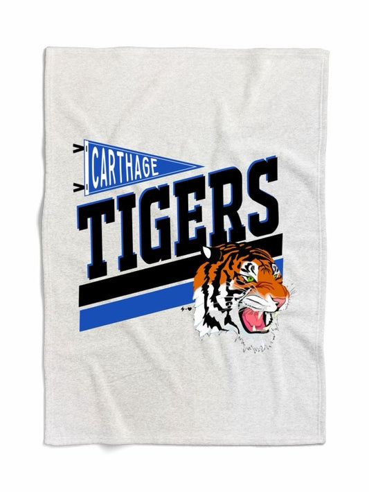 Carthage Tigers Mascot Blanket