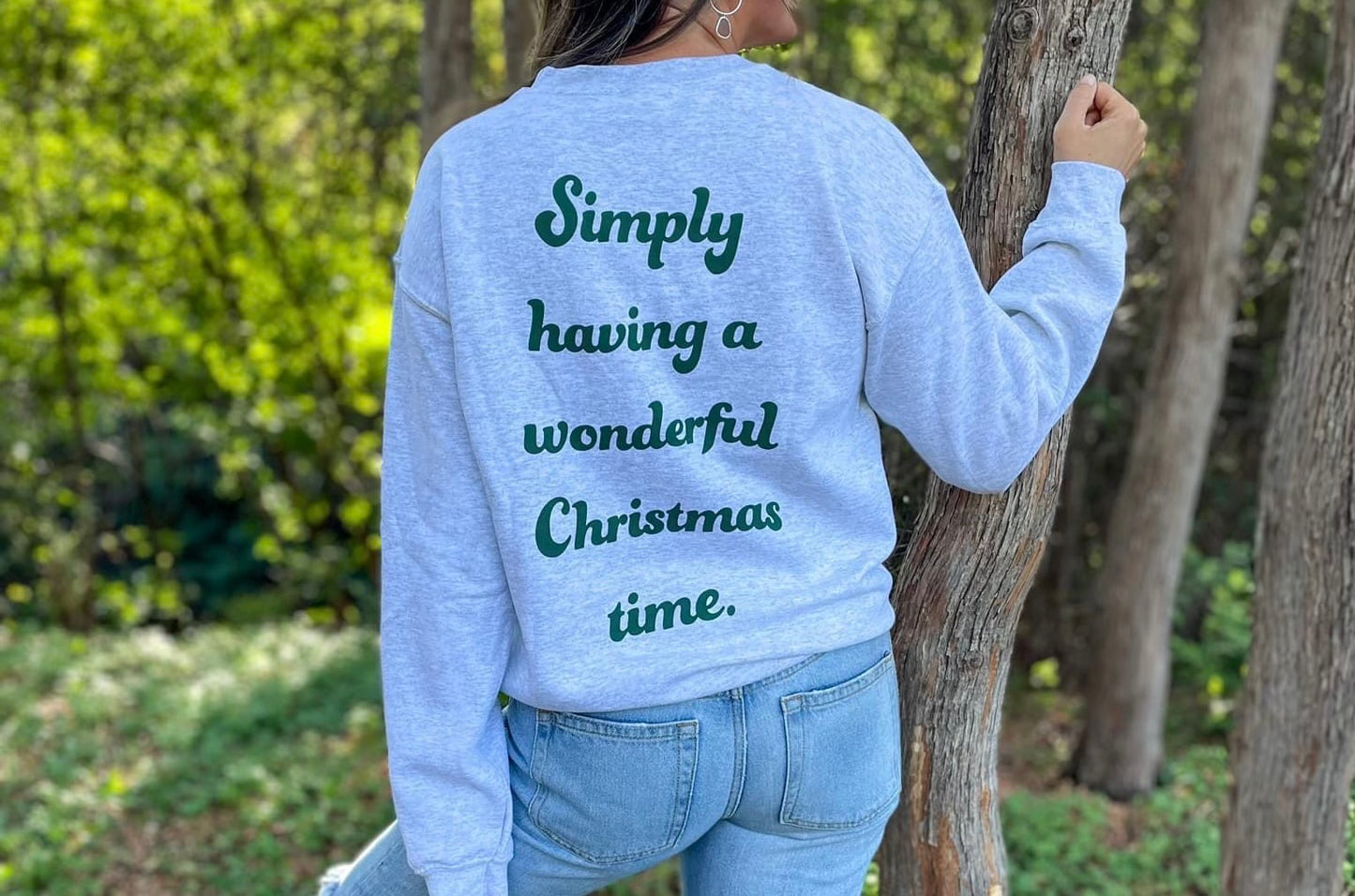 Christmas Tree Crewneck (front + back)