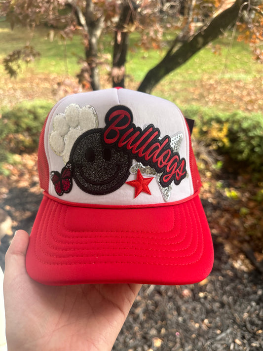 Bulldogs Smile R/W Trucker Hat